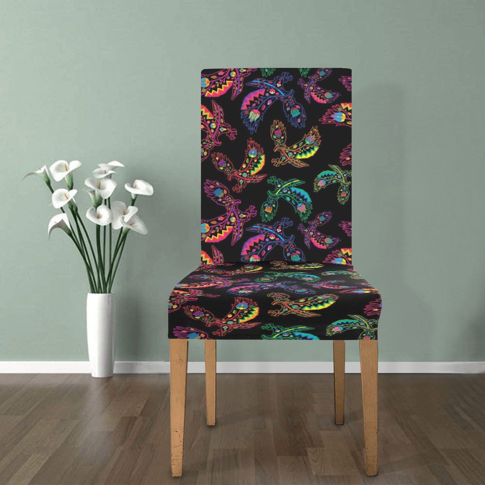 Floral Eagle Chair Cover (Pack of 4) Chair Cover (Pack of 4) e-joyer 