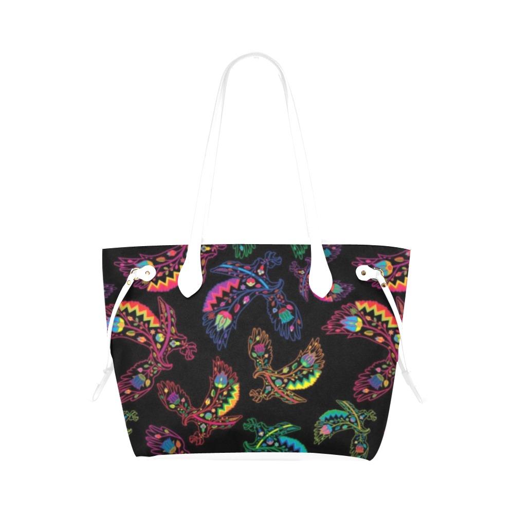 Floral Eagle Clover Canvas Tote Bag (Model 1661) Clover Canvas Tote Bag (1661) e-joyer