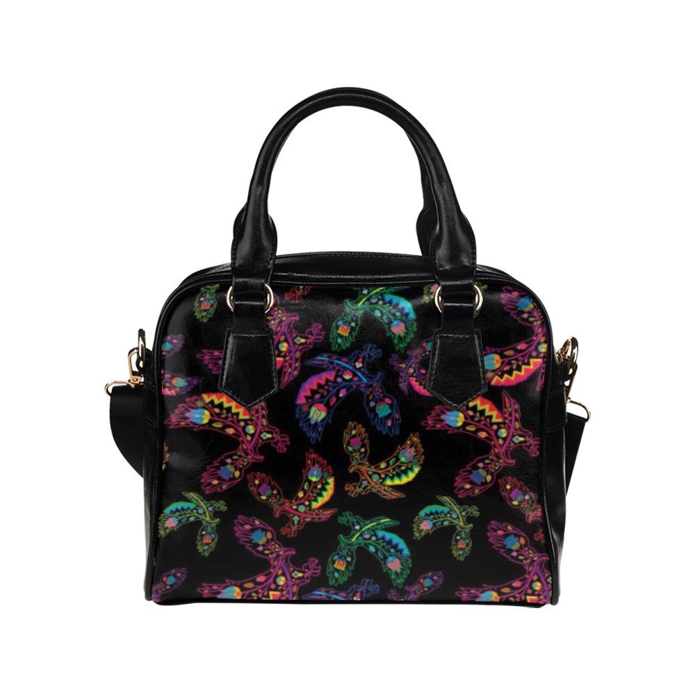Floral Eagle Shoulder Handbag (Model 1634) Shoulder Handbags (1634) e-joyer