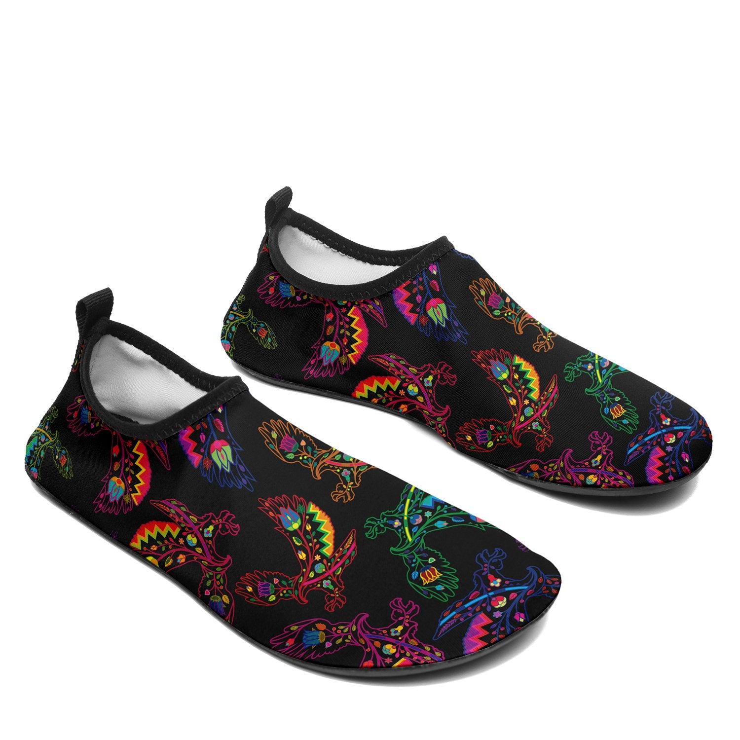 Floral Eagle Sockamoccs Slip On Shoes Herman