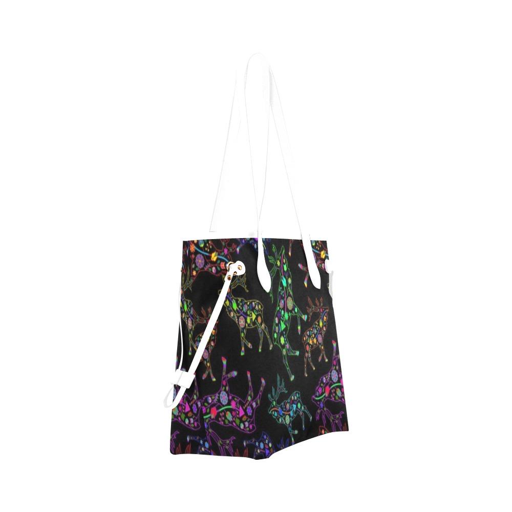 Floral Elk Clover Canvas Tote Bag (Model 1661) Clover Canvas Tote Bag (1661) e-joyer