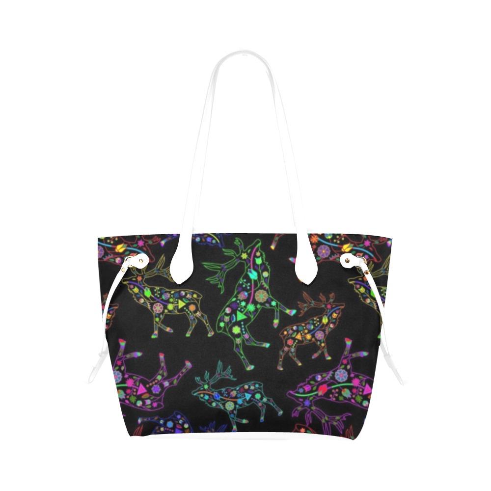 Floral Elk Clover Canvas Tote Bag (Model 1661) Clover Canvas Tote Bag (1661) e-joyer