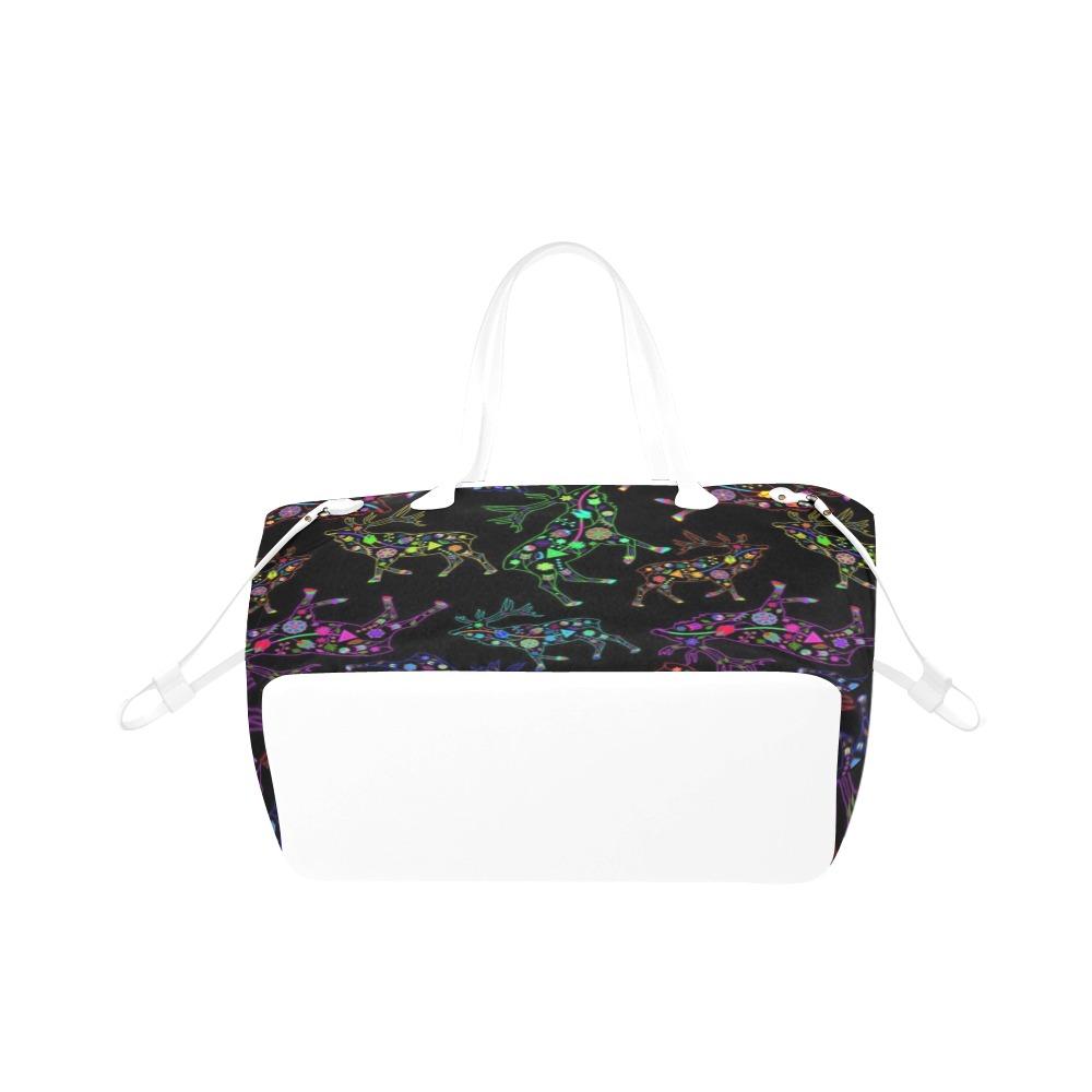 Floral Elk Clover Canvas Tote Bag (Model 1661) Clover Canvas Tote Bag (1661) e-joyer