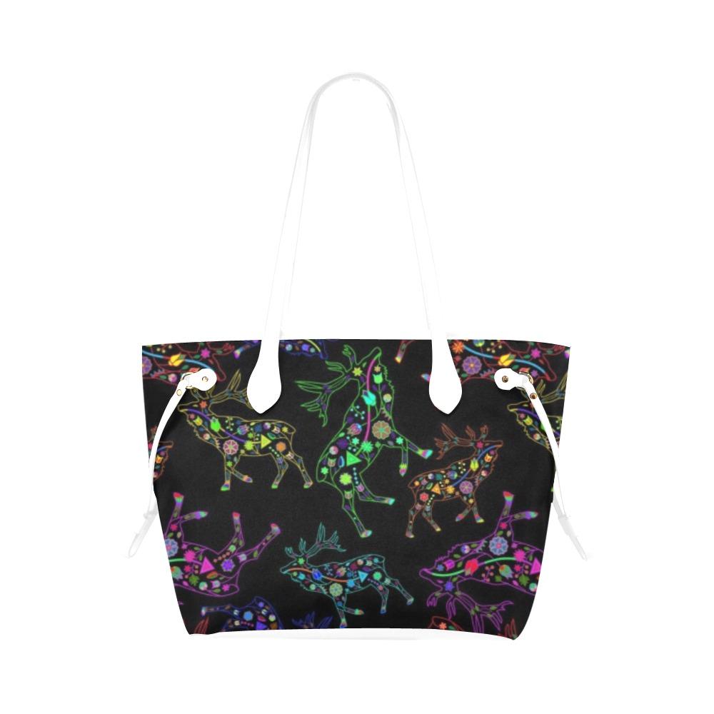 Floral Elk Clover Canvas Tote Bag (Model 1661) Clover Canvas Tote Bag (1661) e-joyer