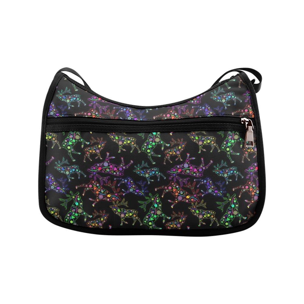 Floral Elk Crossbody Bags (Model 1616) Crossbody Bags (1616) e-joyer