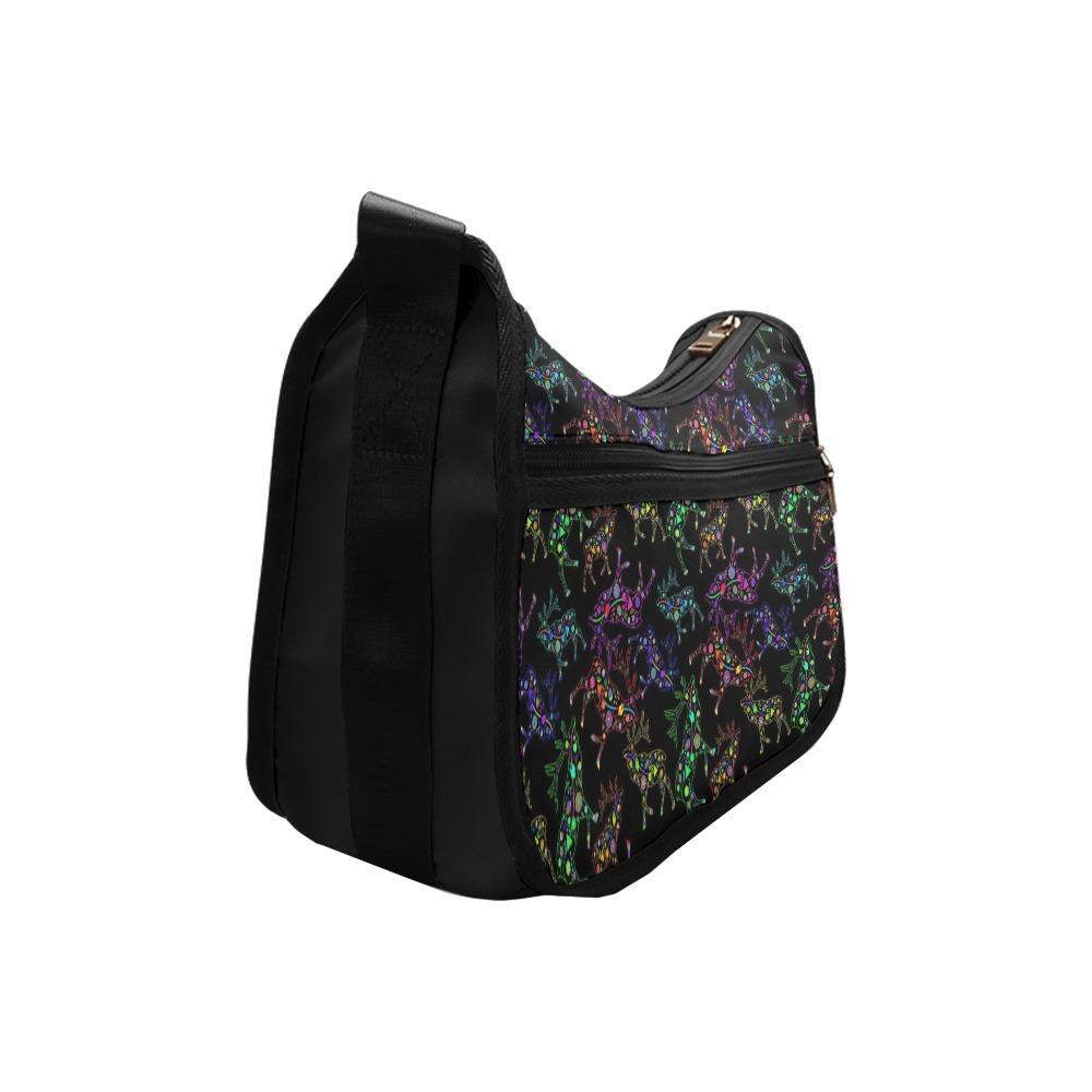 Floral Elk Crossbody Bags (Model 1616) Crossbody Bags (1616) e-joyer