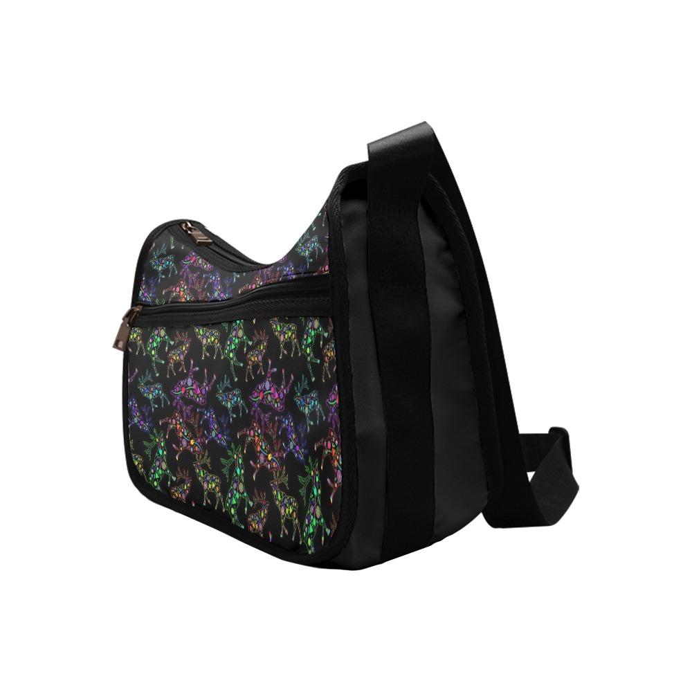 Floral Elk Crossbody Bags (Model 1616) Crossbody Bags (1616) e-joyer