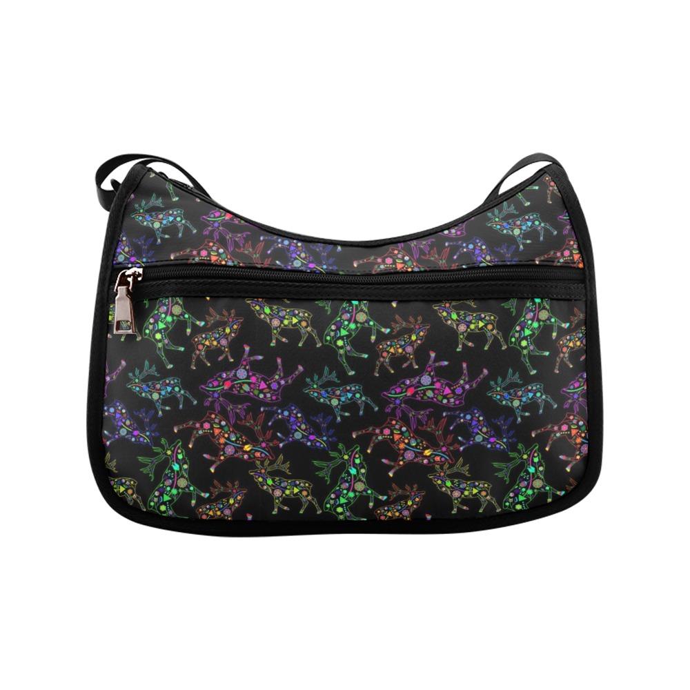 Floral Elk Crossbody Bags (Model 1616) Crossbody Bags (1616) e-joyer