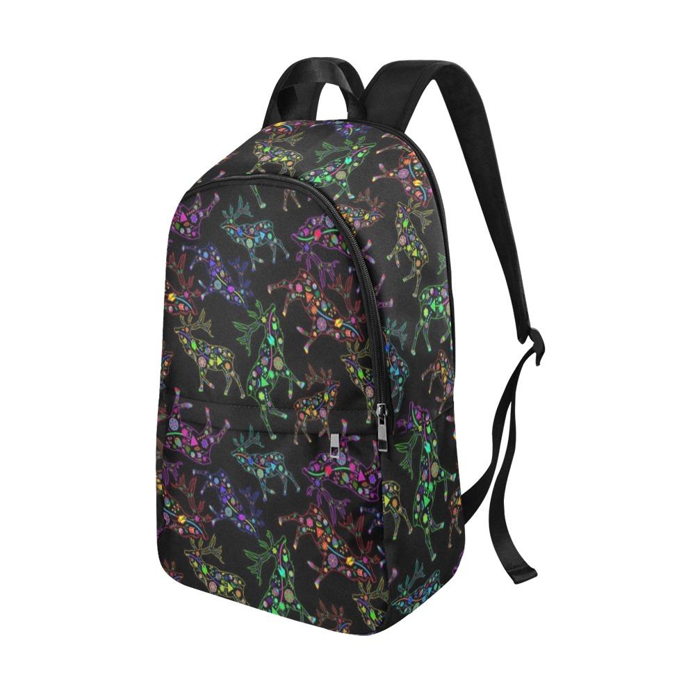 Floral Elk Fabric Backpack for Adult (Model 1659) Casual Backpack for Adult (1659) e-joyer