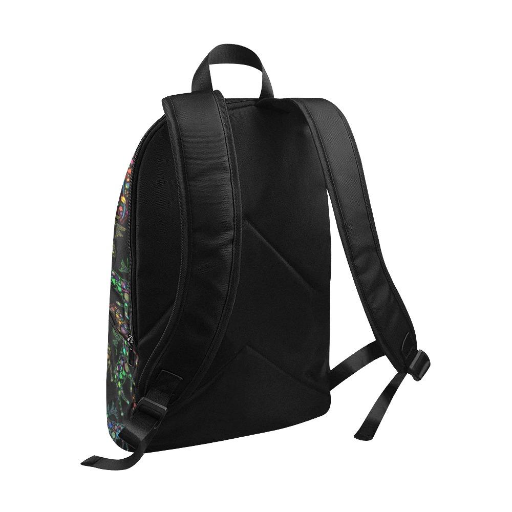 Floral Elk Fabric Backpack for Adult (Model 1659) Casual Backpack for Adult (1659) e-joyer