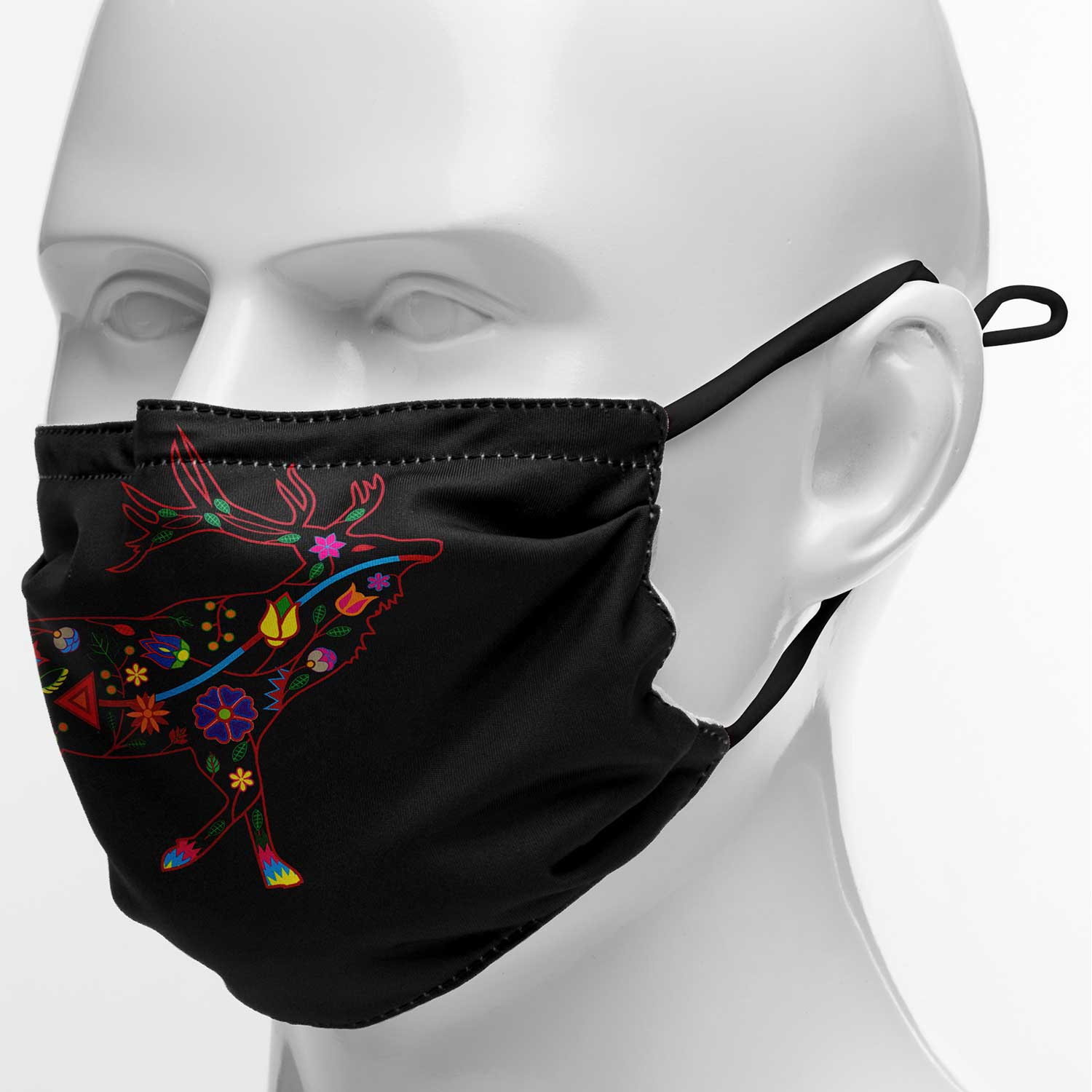 Floral Elk Face Cover Herman