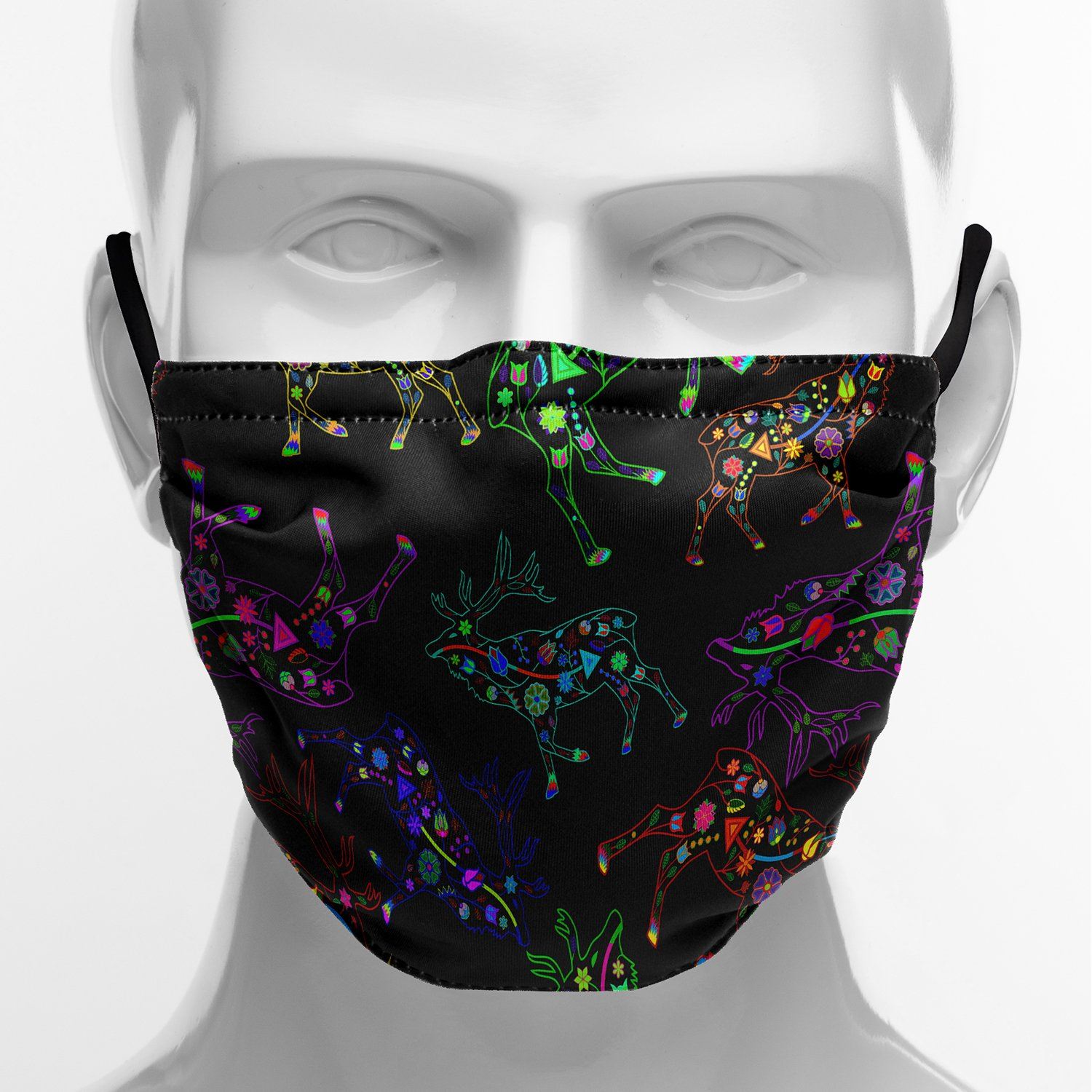 Floral Elk Face Cover Herman