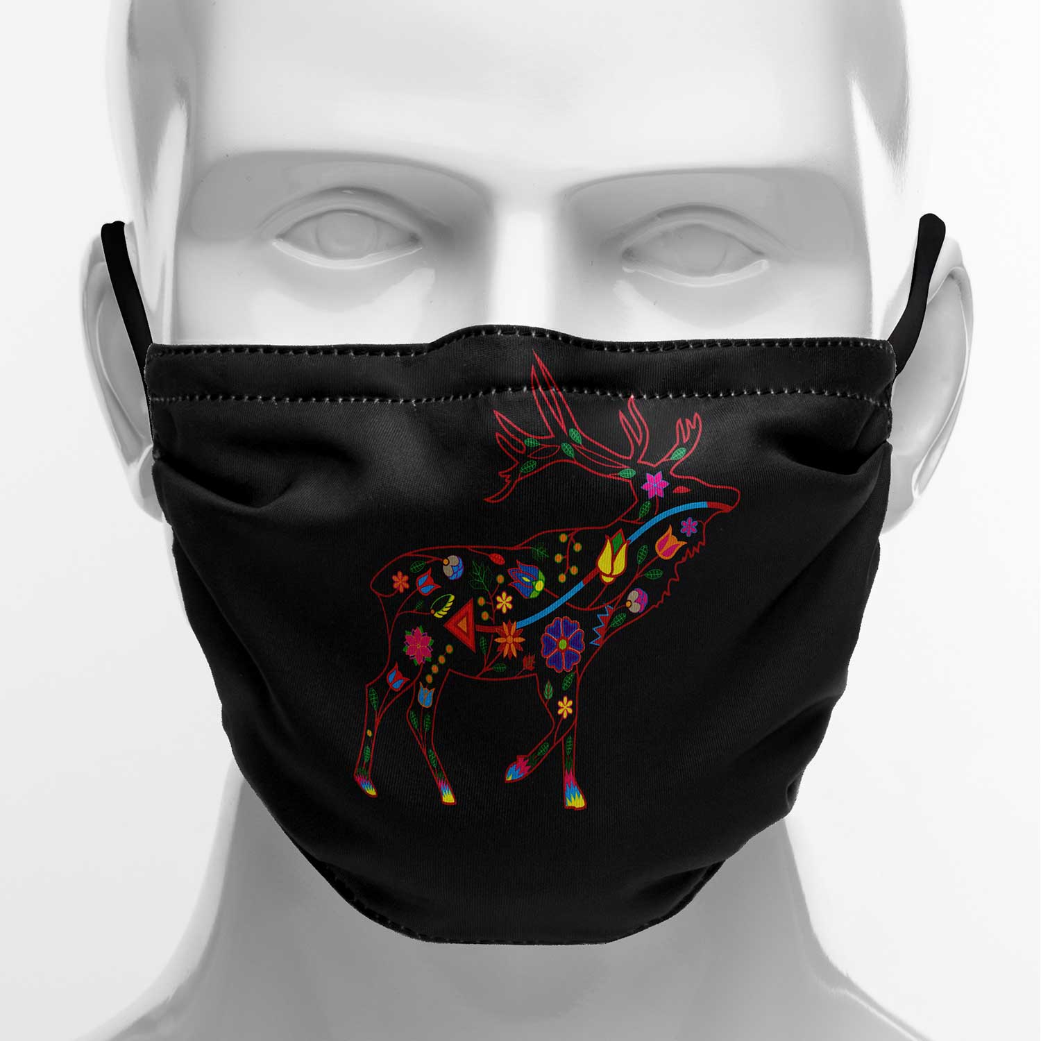 Floral Elk Face Cover Herman