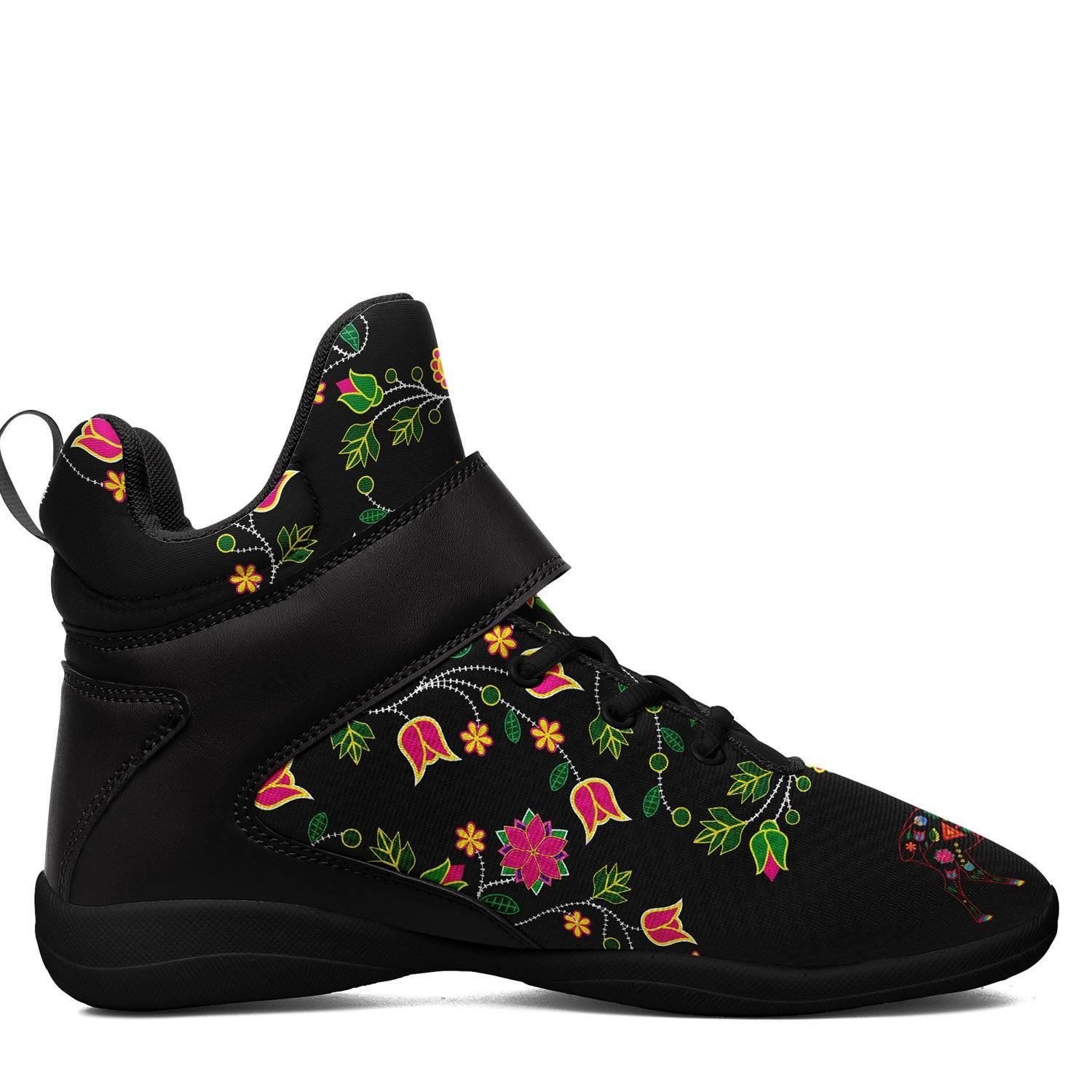 Floral Elk Ipottaa Basketball / Sport High Top Shoes - Black Sole 49 Dzine