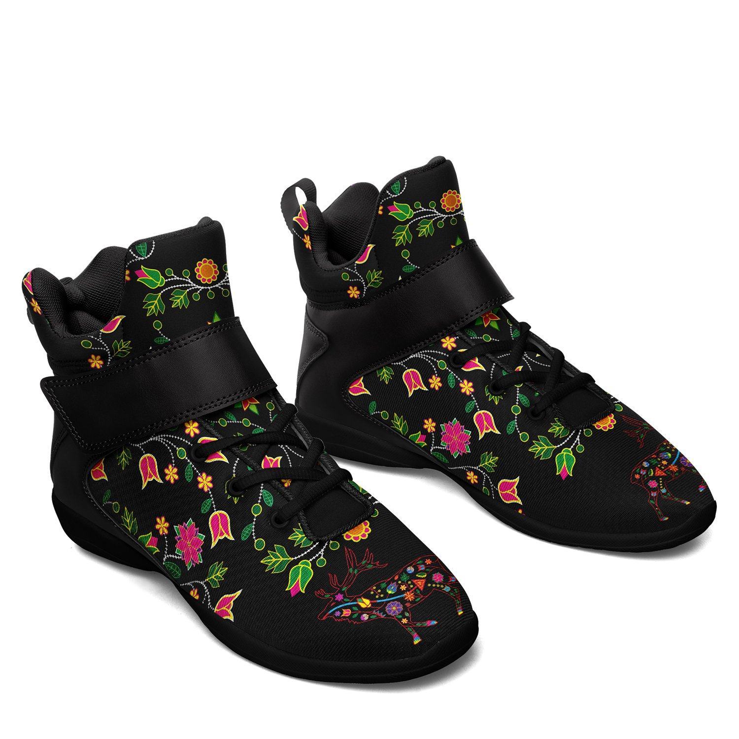 Floral Elk Ipottaa Basketball / Sport High Top Shoes - Black Sole 49 Dzine
