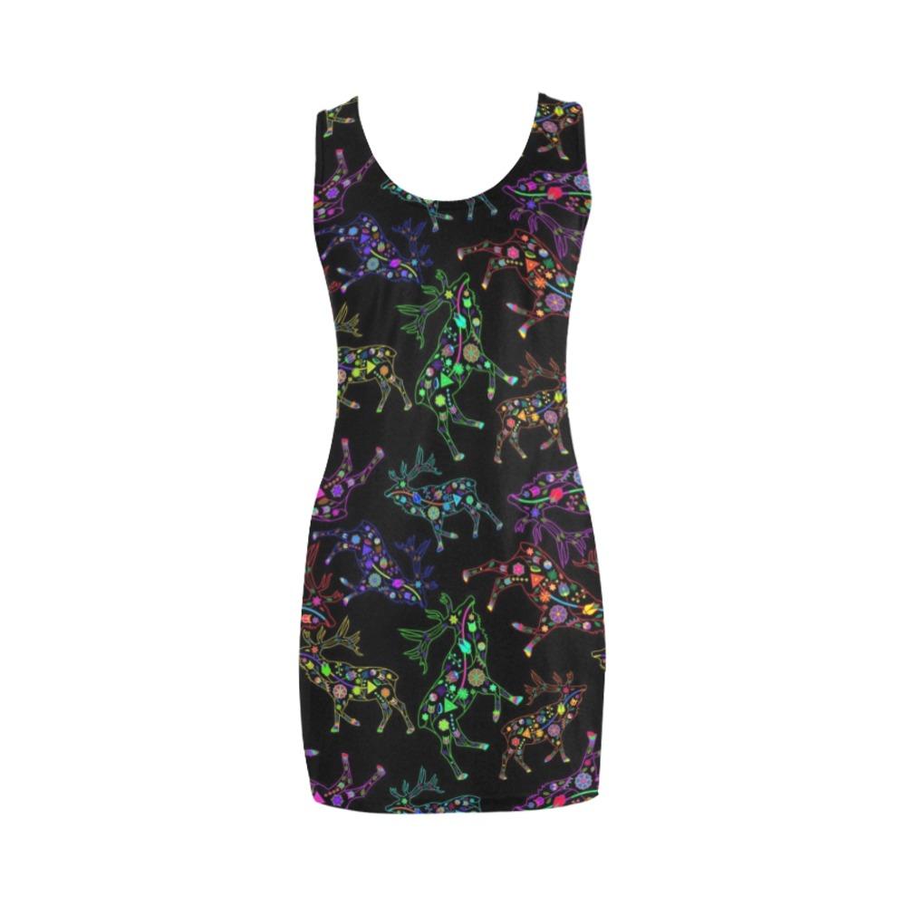 Floral Elk Medea Vest Dress (Model D06) Medea Vest Dress (D06) e-joyer