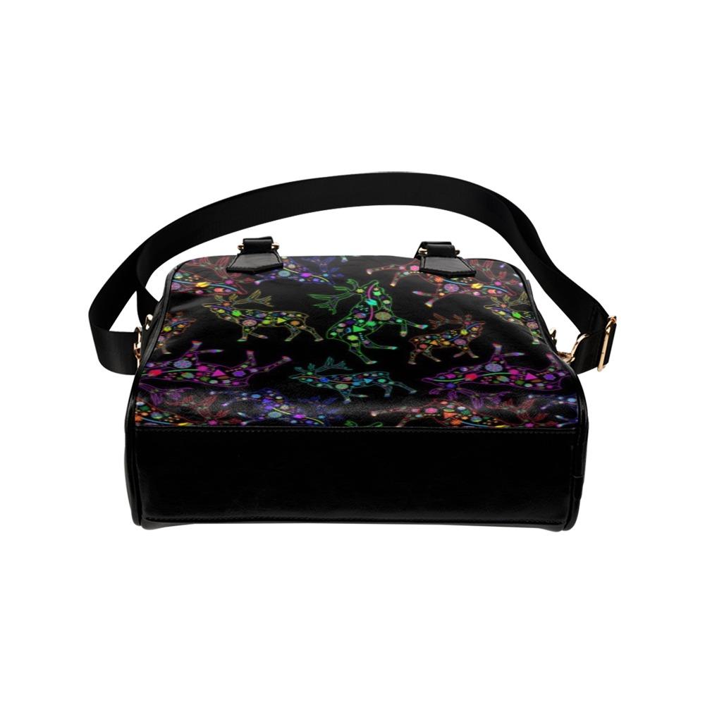 Floral Elk Shoulder Handbag (Model 1634) Shoulder Handbags (1634) e-joyer