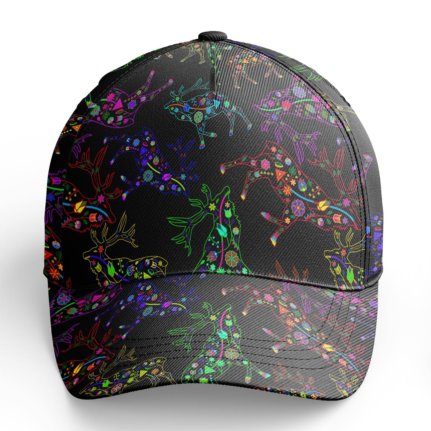 Floral Elk Snapback Hat hat Herman