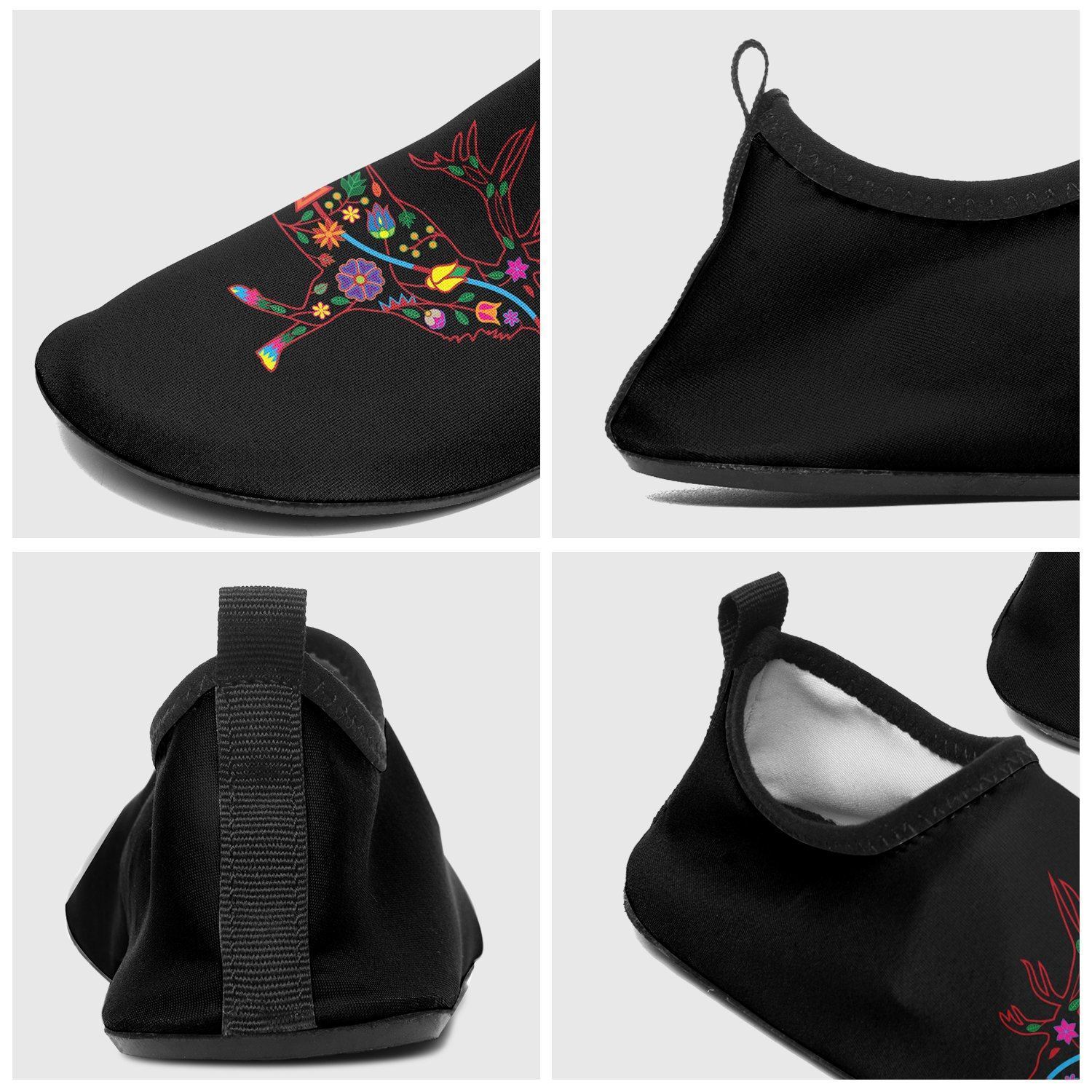 Floral Elk Sockamoccs Kid's Slip On Shoes 49 Dzine