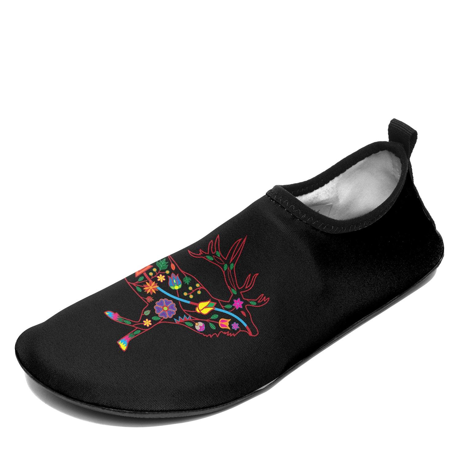 Floral Elk Sockamoccs Slip On Shoes 49 Dzine