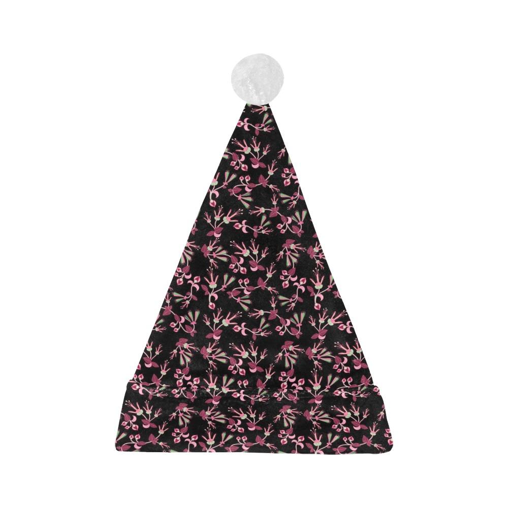 Floral Green Black Santa Hat Santa Hat e-joyer 