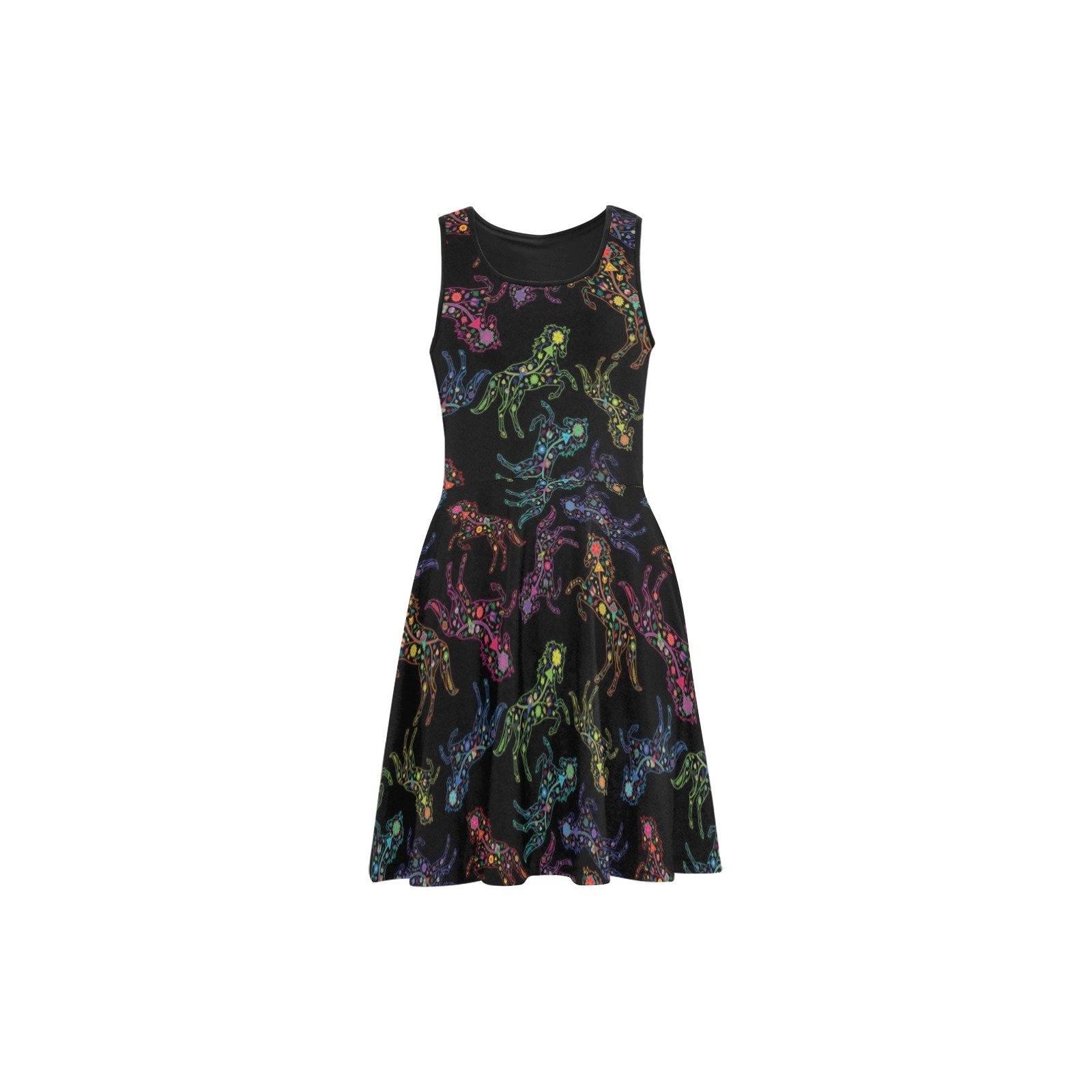 Floral Horse Atalanta Sundress (Model D04) Atalanta Sundress (D04) e-joyer
