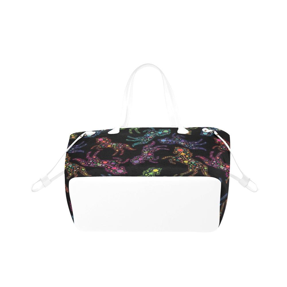 Floral Horse Clover Canvas Tote Bag (Model 1661) Clover Canvas Tote Bag (1661) e-joyer