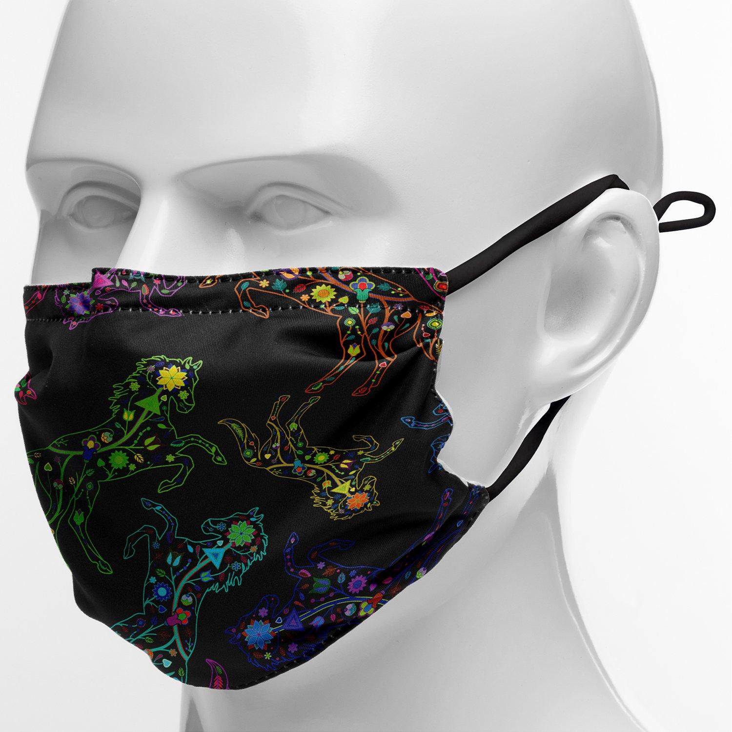 Floral Horse Face Cover Herman