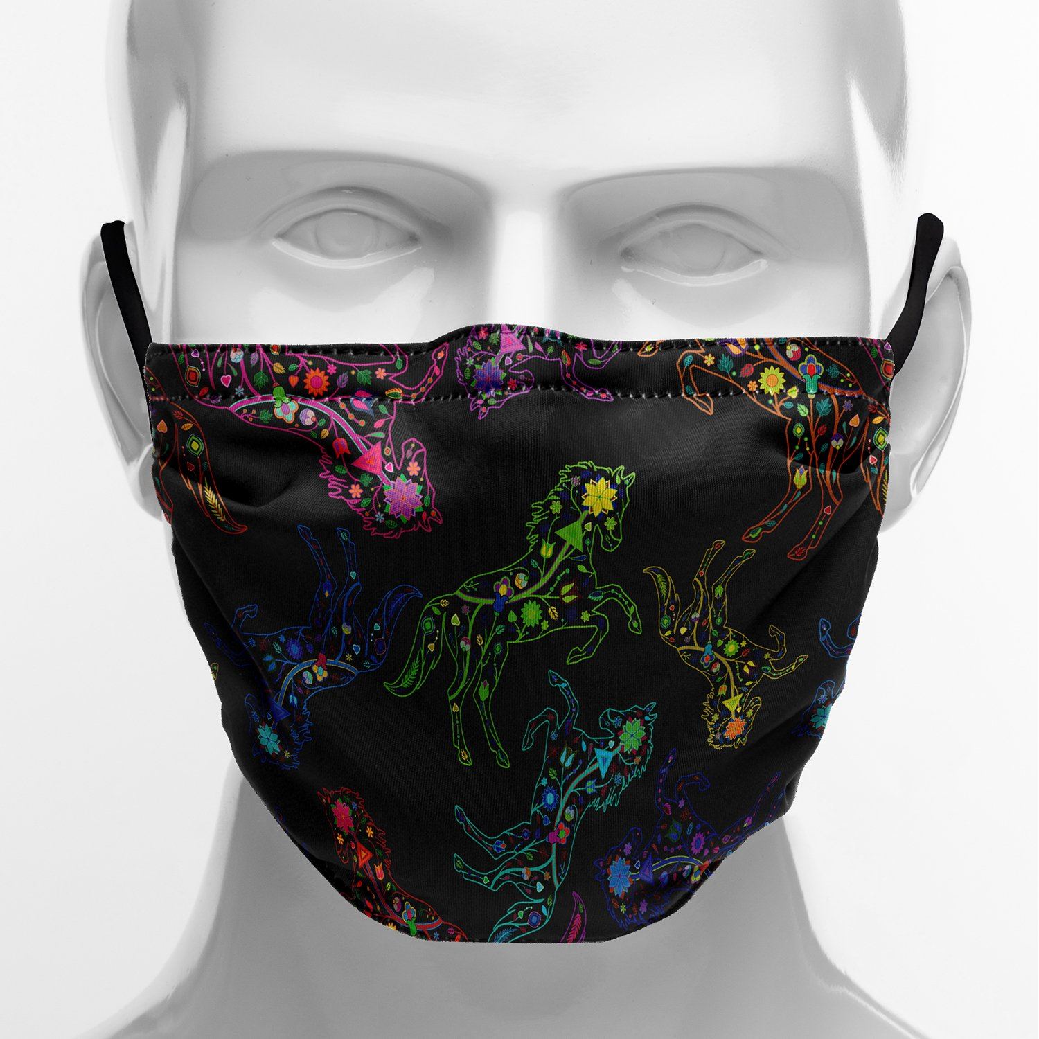 Floral Horse Face Cover Herman