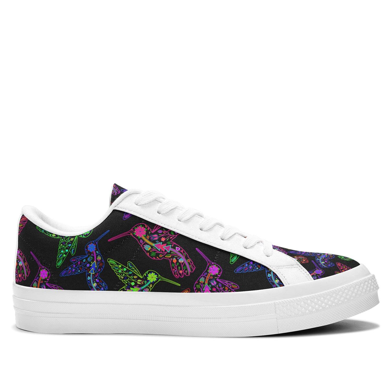 Floral Hummingbird Aapisi Low Top Canvas Shoes White Sole aapisi Herman