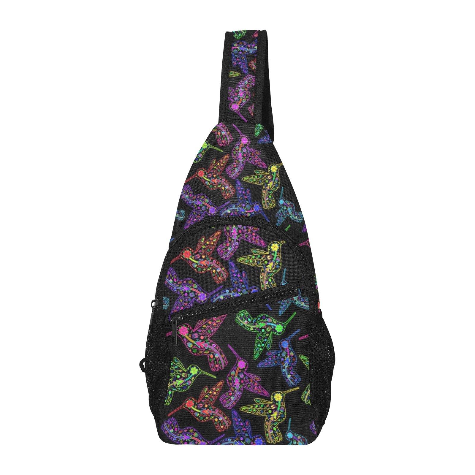 Floral Hummingbird All Over Print Chest Bag (Model 1719) All Over Print Chest Bag (1719) e-joyer