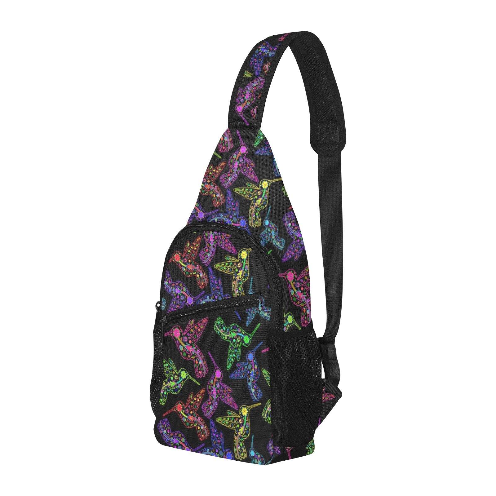 Floral Hummingbird All Over Print Chest Bag (Model 1719) All Over Print Chest Bag (1719) e-joyer