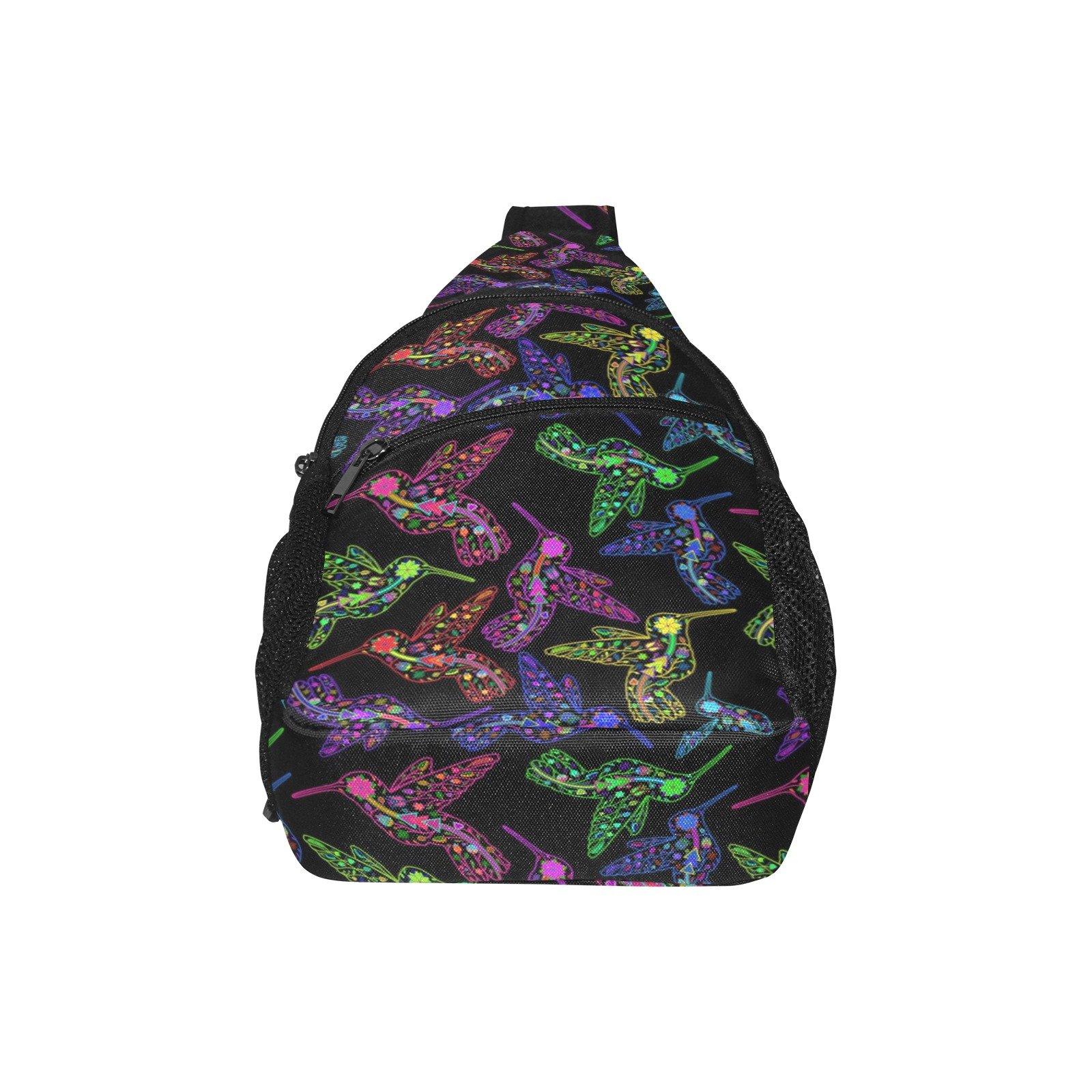 Floral Hummingbird All Over Print Chest Bag (Model 1719) All Over Print Chest Bag (1719) e-joyer