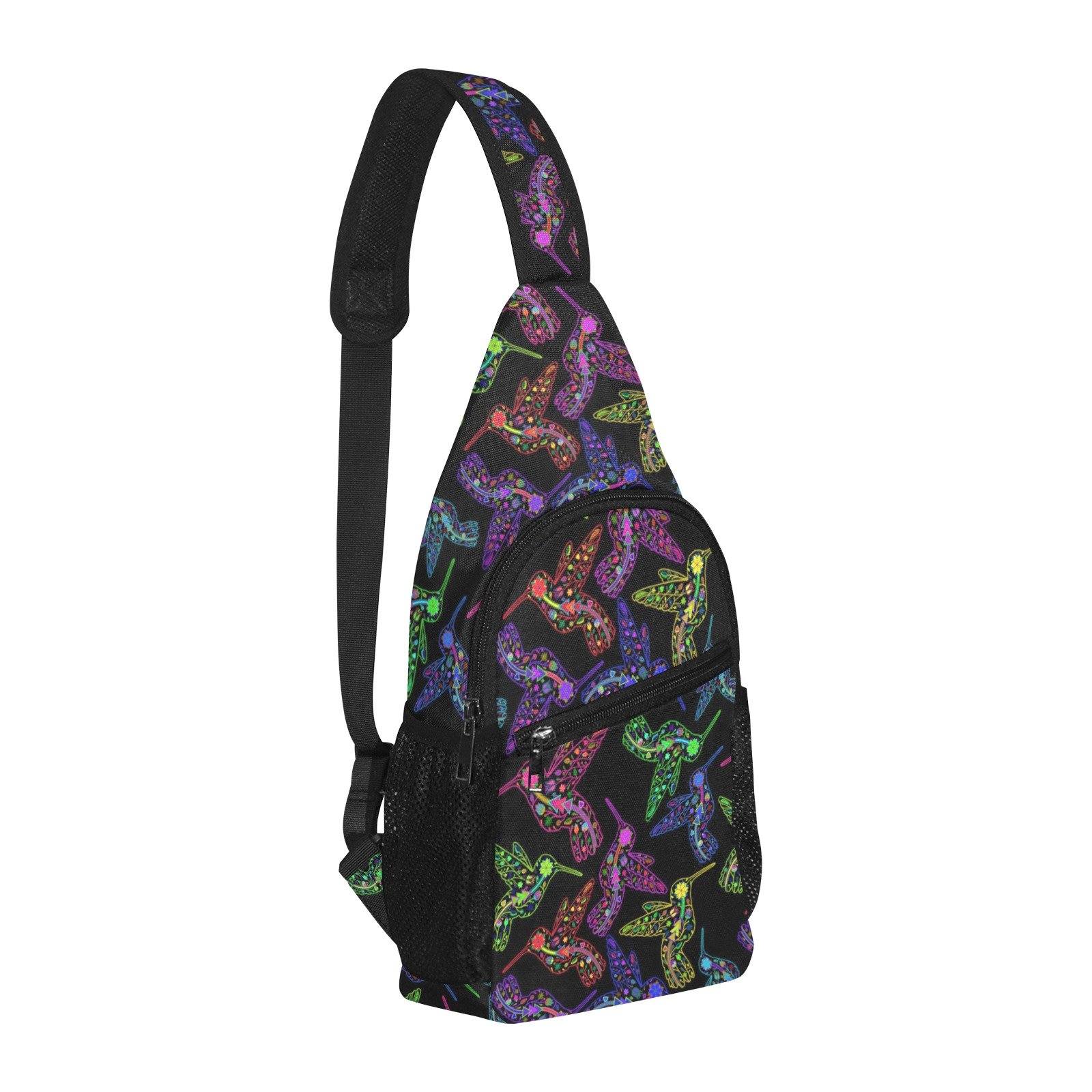 Floral Hummingbird All Over Print Chest Bag (Model 1719) All Over Print Chest Bag (1719) e-joyer