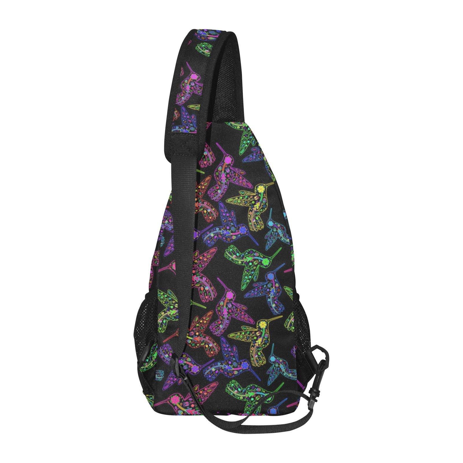 Floral Hummingbird All Over Print Chest Bag (Model 1719) All Over Print Chest Bag (1719) e-joyer