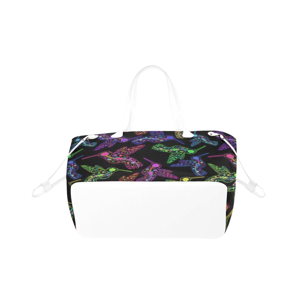 Floral Hummingbird Clover Canvas Tote Bag (Model 1661) Clover Canvas Tote Bag (1661) e-joyer