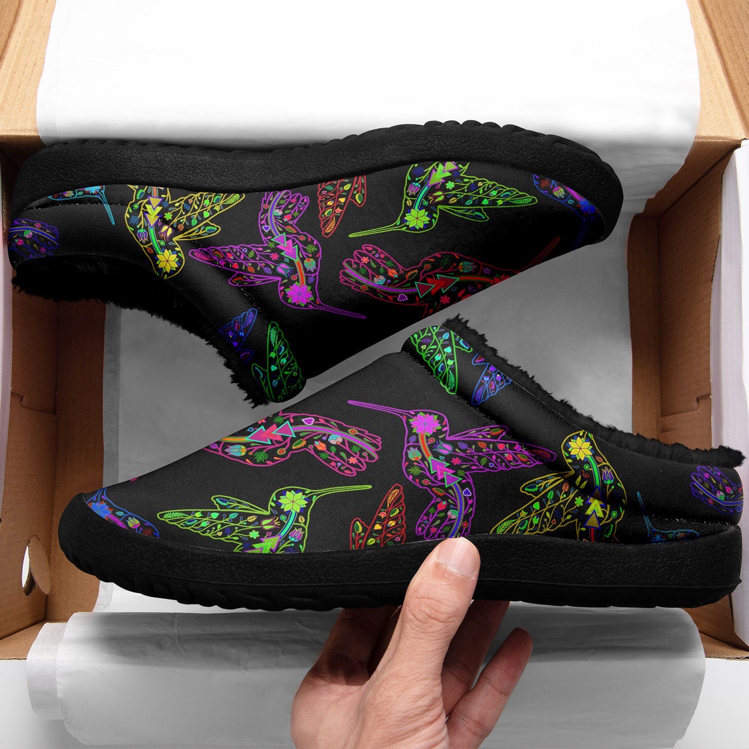 Floral Hummingbird Ikinnii Indoor Slipper 49 Dzine
