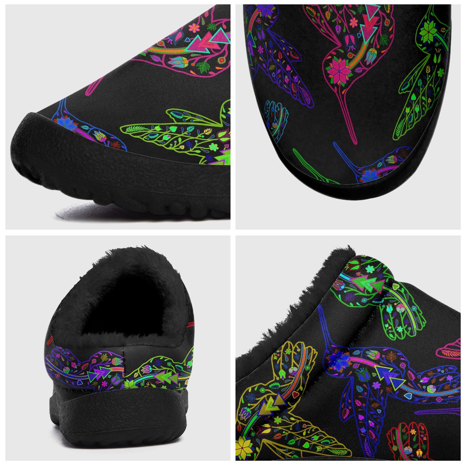 Floral Hummingbird Ikinnii Indoor Slipper 49 Dzine