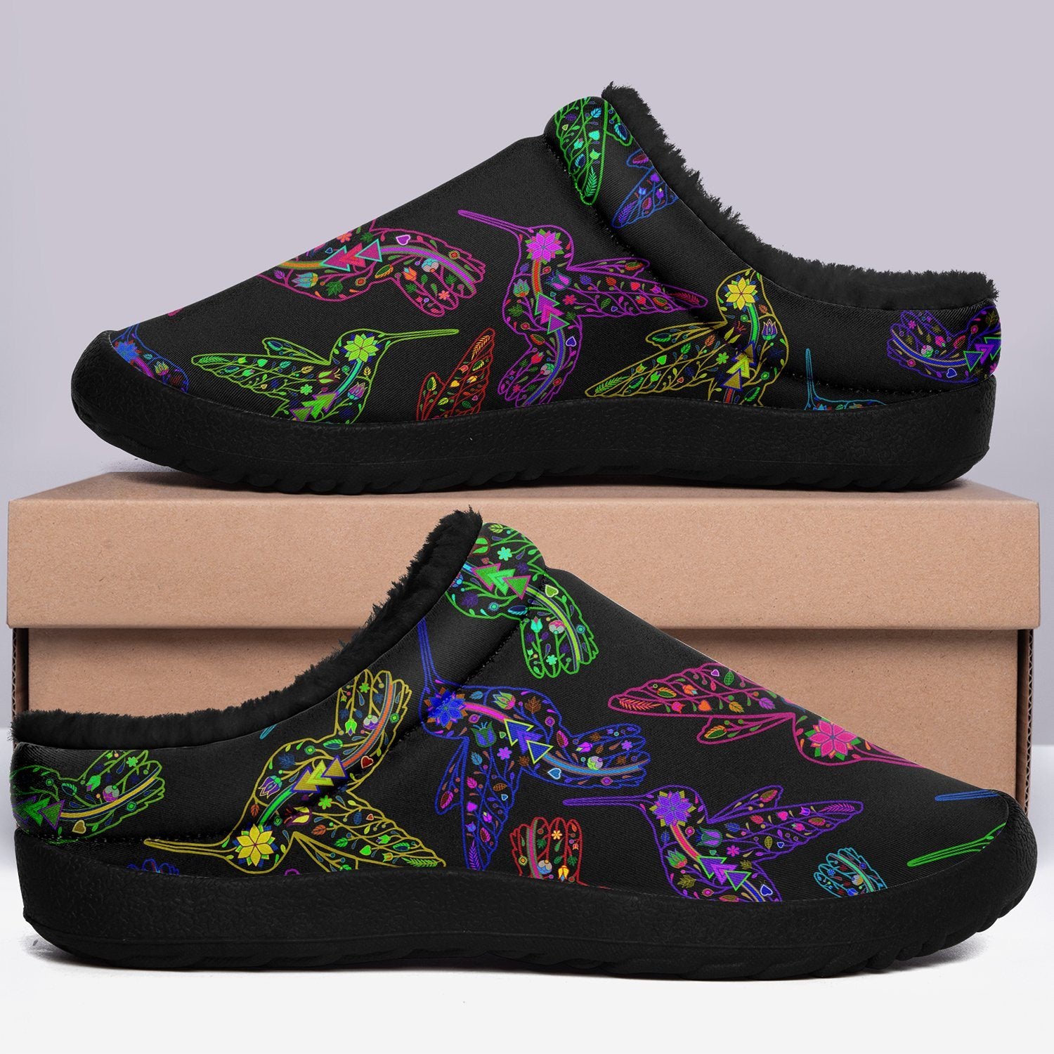 Floral Hummingbird Ikinnii Indoor Slipper 49 Dzine