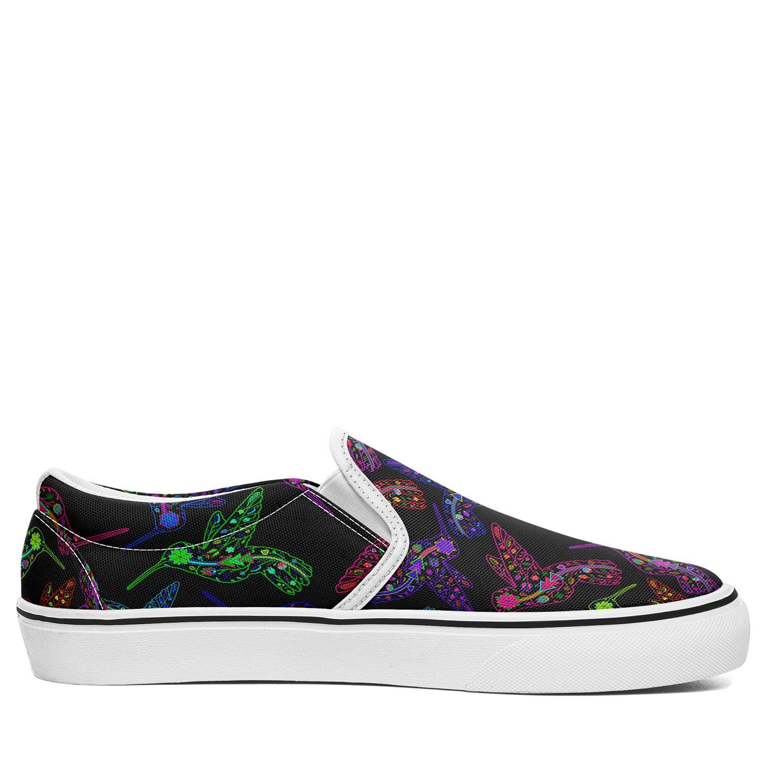 Floral Hummingbird Otoyimm Canvas Slip On Shoes otoyimm Herman