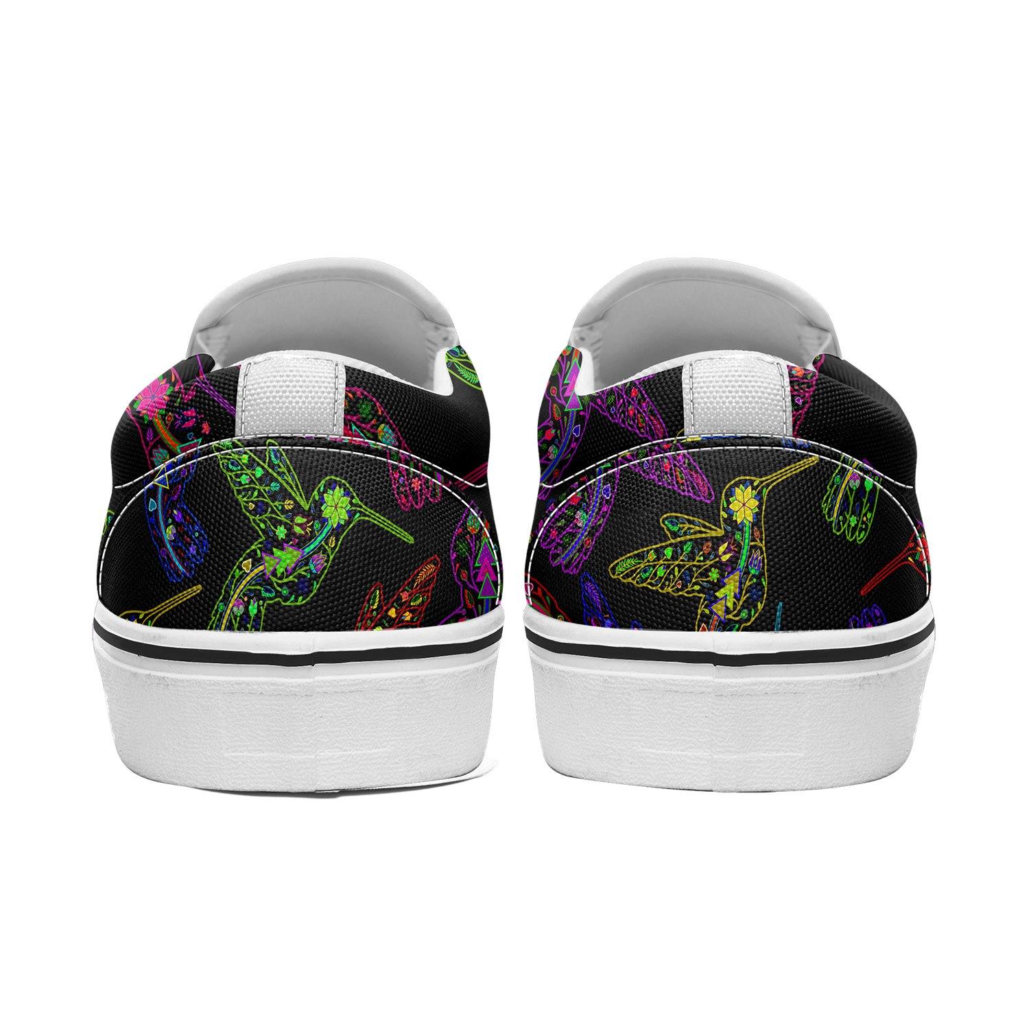 Floral Hummingbird Otoyimm Canvas Slip On Shoes otoyimm Herman
