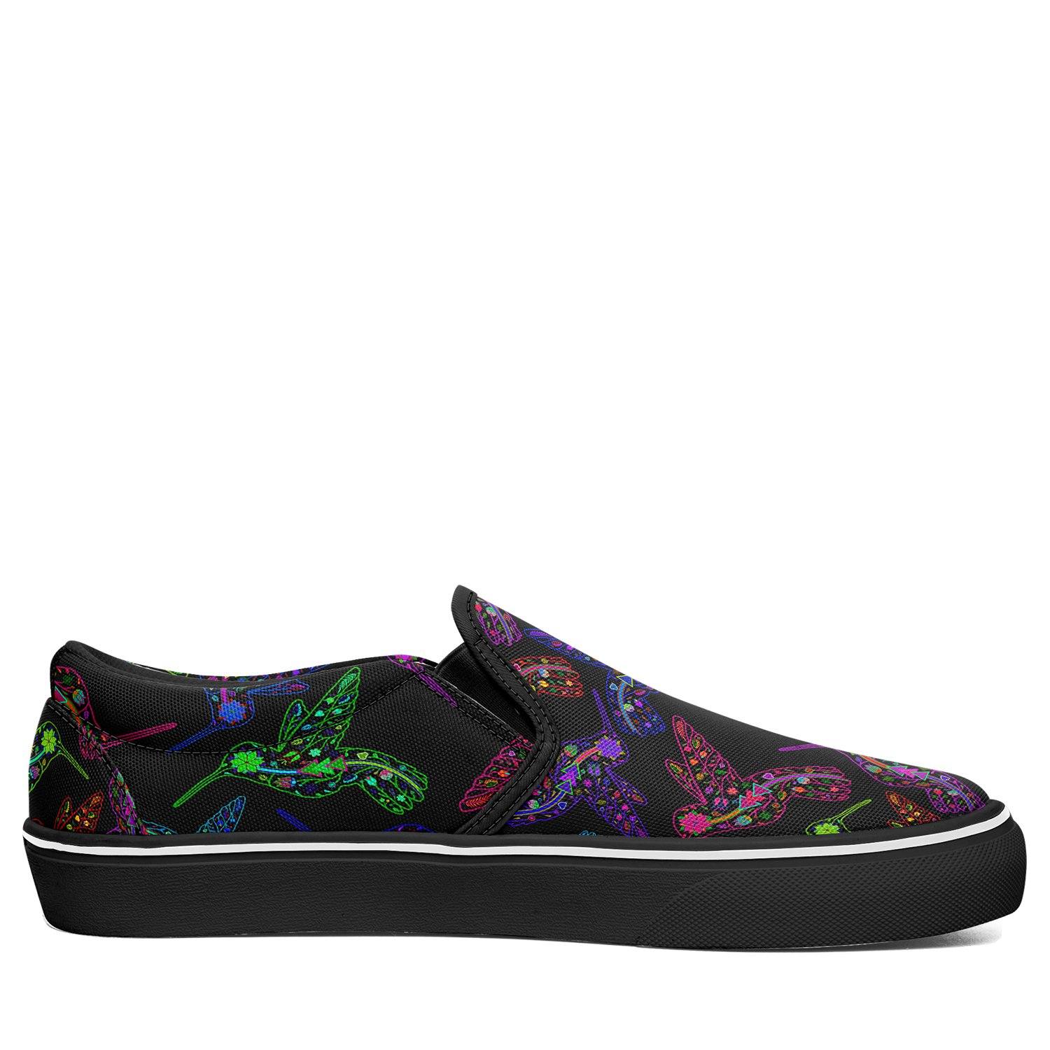 Floral Hummingbird Otoyimm Canvas Slip On Shoes otoyimm Herman