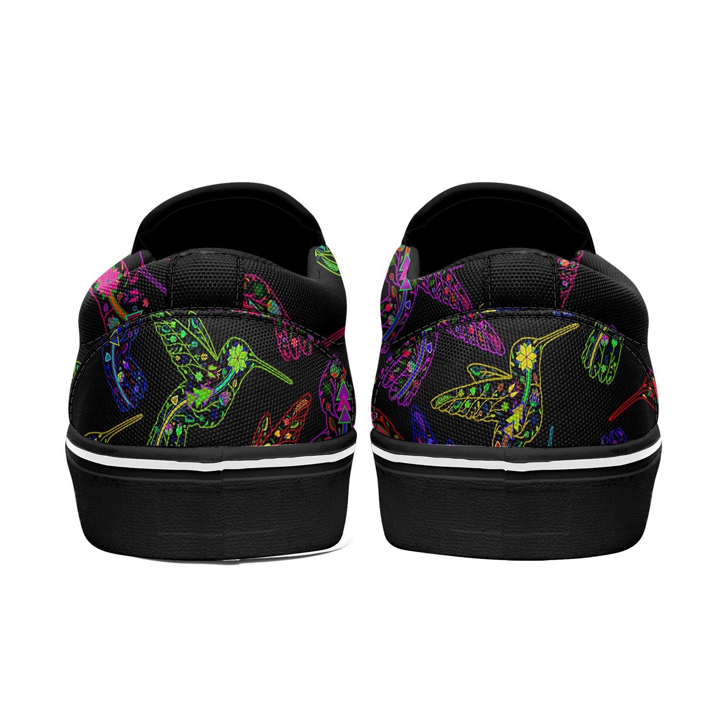 Floral Hummingbird Otoyimm Canvas Slip On Shoes otoyimm Herman