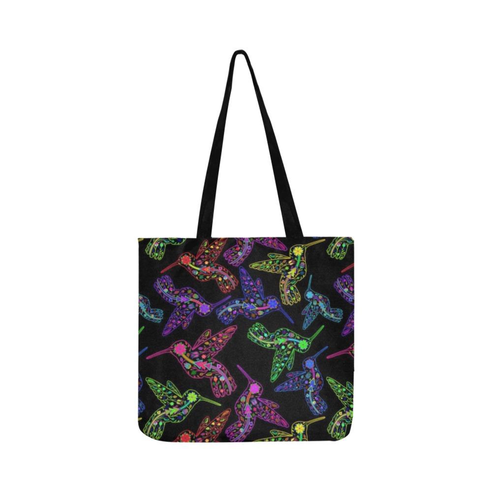 Floral Hummingbird Reusable Shopping Bag Model 1660 (Two sides) Shopping Tote Bag (1660) e-joyer