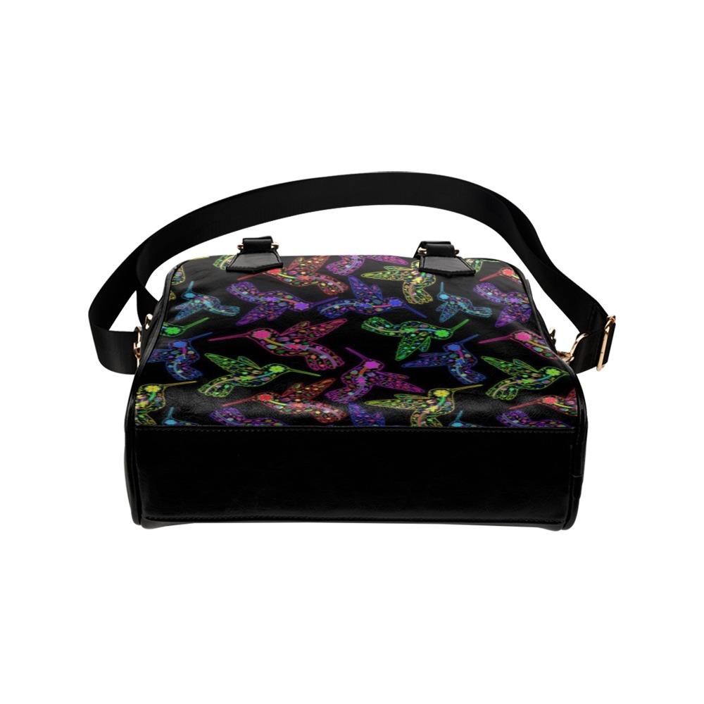 Floral Hummingbird Shoulder Handbag (Model 1634) Shoulder Handbags (1634) e-joyer