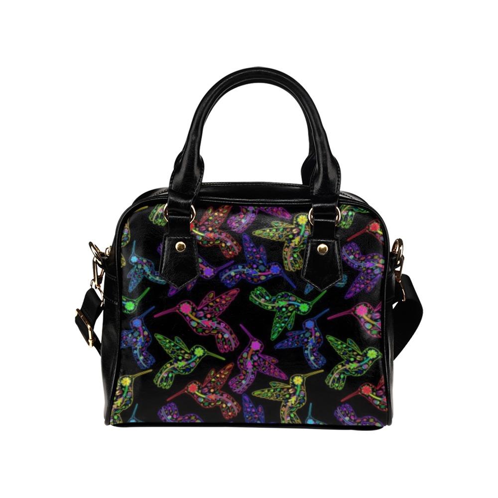 Floral Hummingbird Shoulder Handbag (Model 1634) Shoulder Handbags (1634) e-joyer