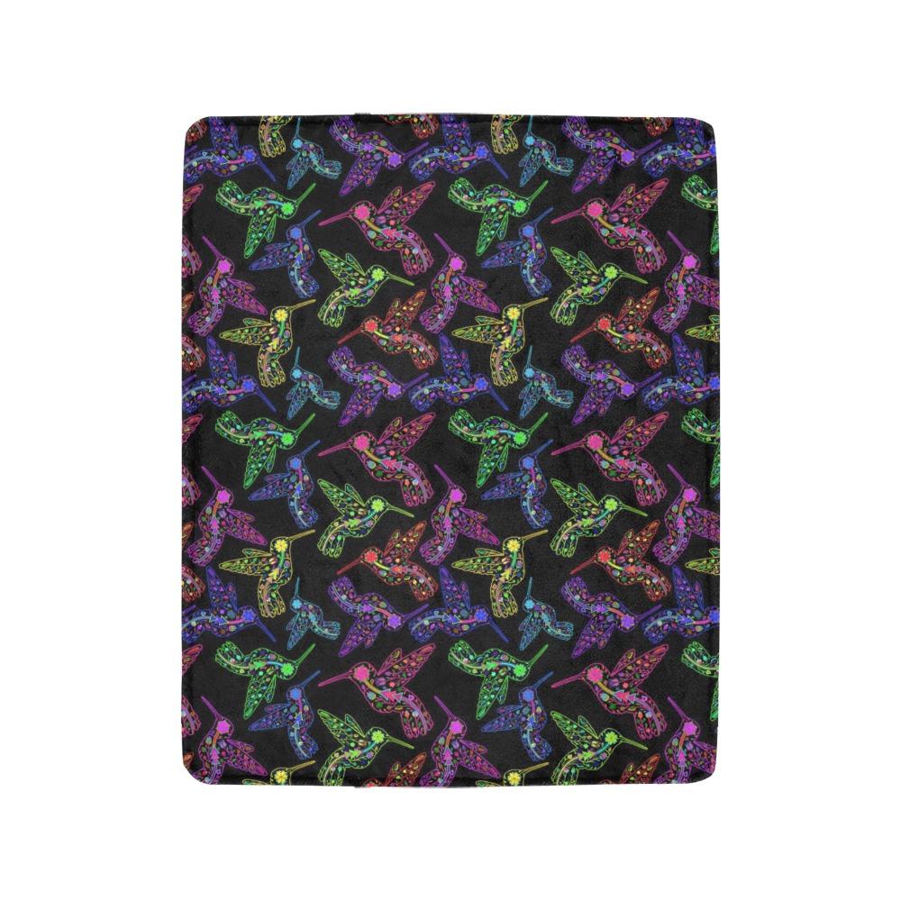 Floral Hummingbird Ultra-Soft Micro Fleece Blanket 40"x50" Ultra-Soft Blanket 40''x50'' e-joyer