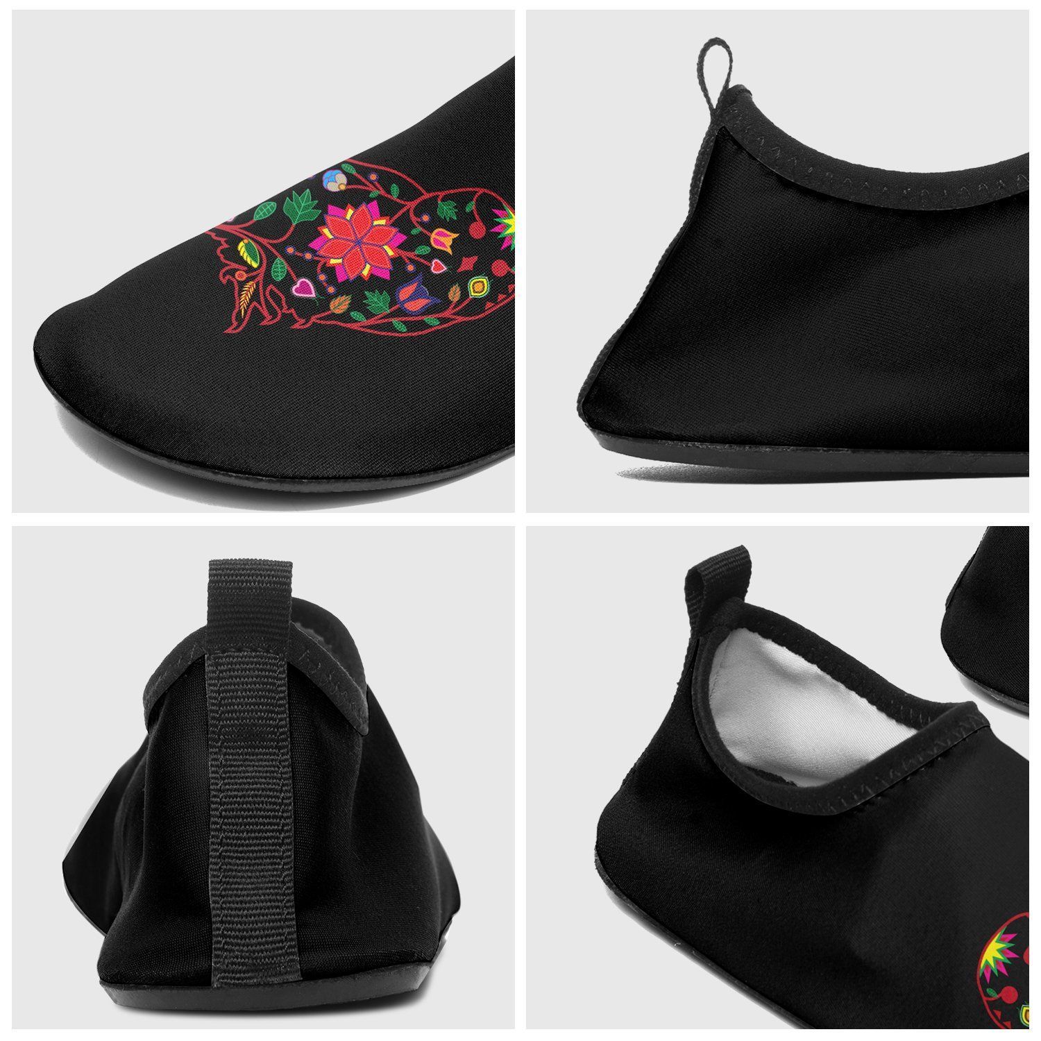 Floral Owl Sockamoccs Kid's Slip On Shoes 49 Dzine