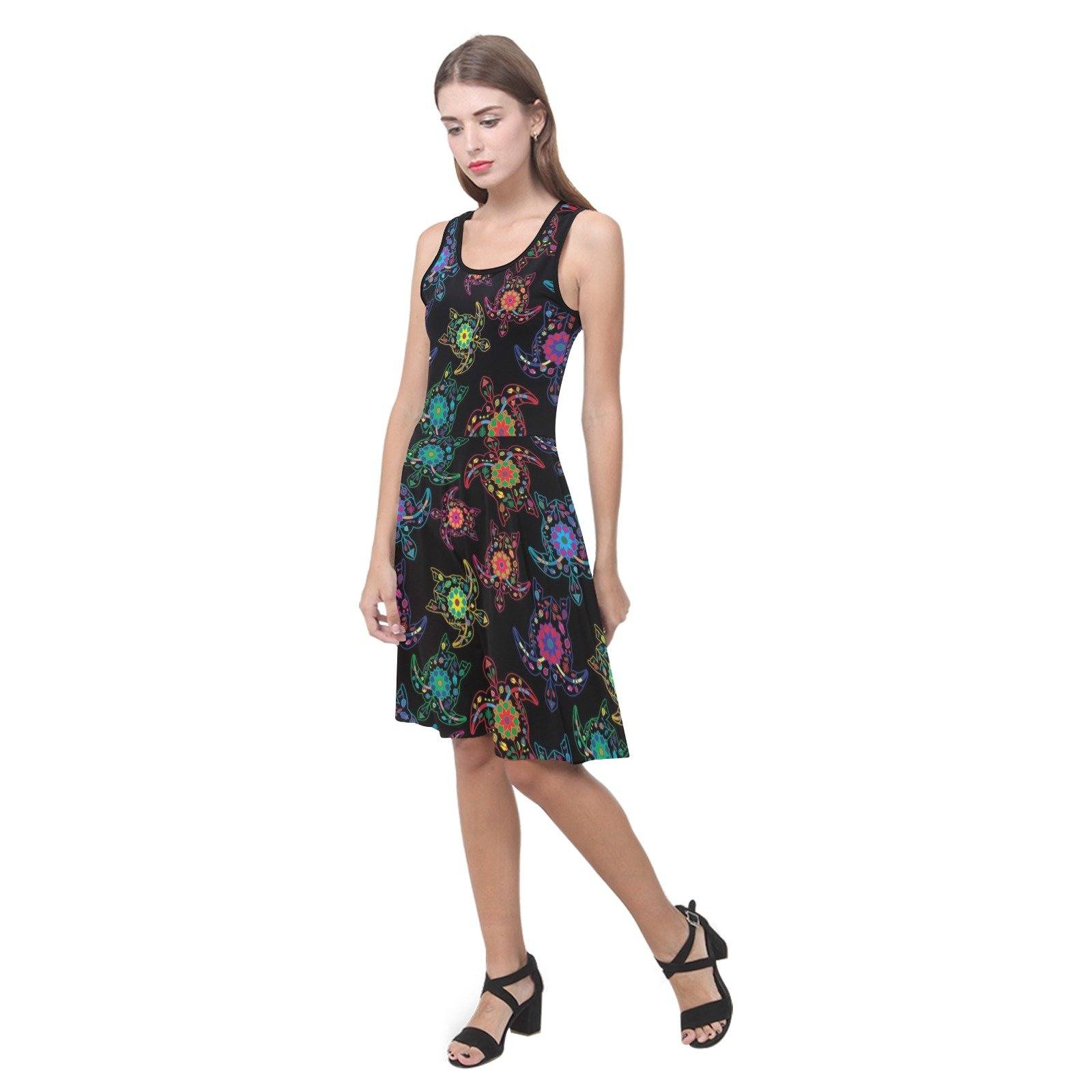 Floral Turtle Atalanta Sundress (Model D04) Atalanta Sundress (D04) e-joyer