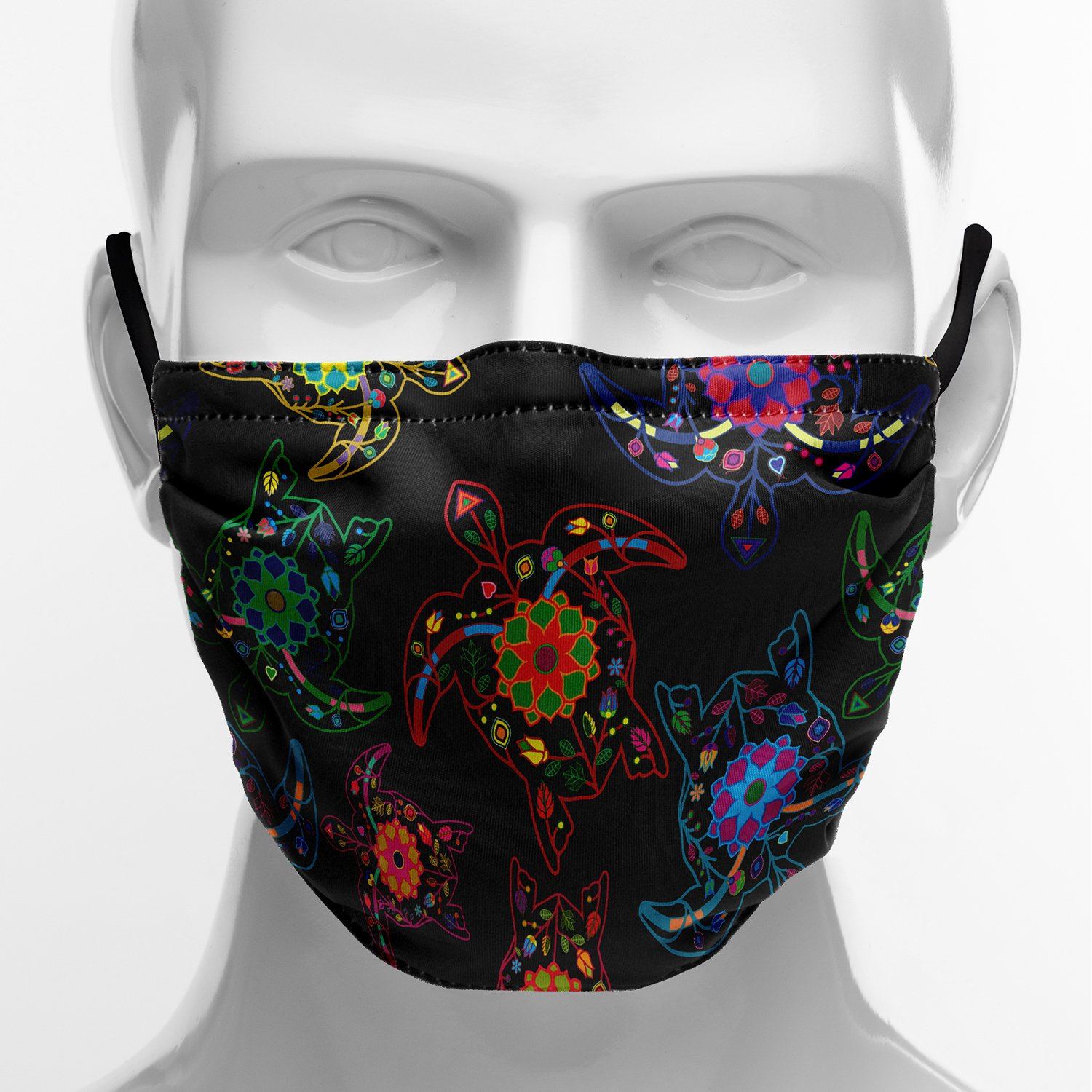 Floral Turtle Face Cover Herman